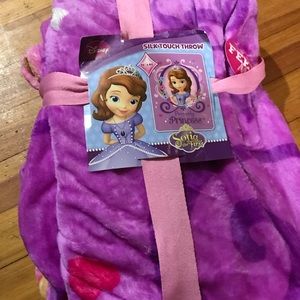 Sofia the First throw blanket  , brand new